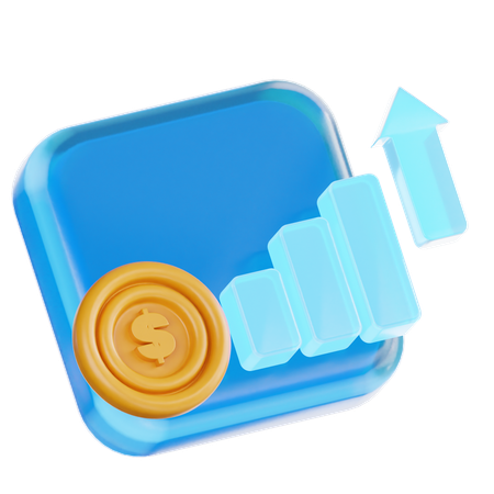 Financial Growth  3D Icon