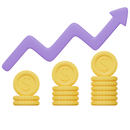 Financial Growth  3D Icon