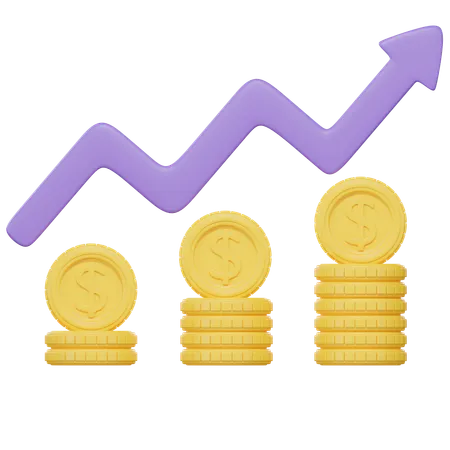 Financial Growth  3D Icon