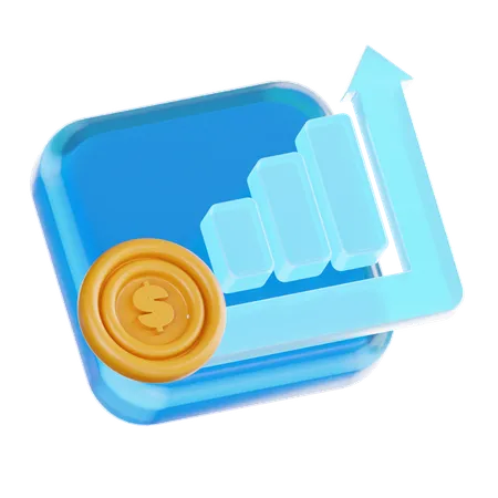 Financial Growth  3D Icon