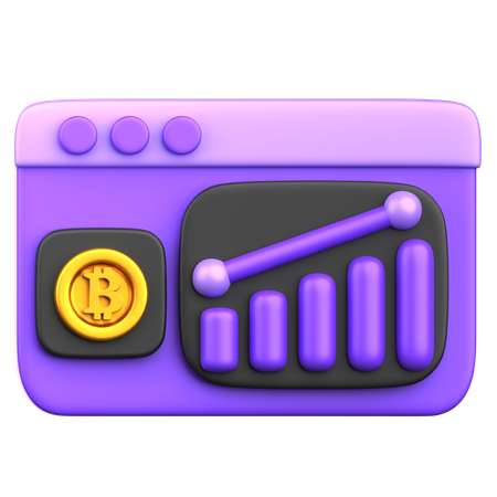 Financial growth  3D Icon