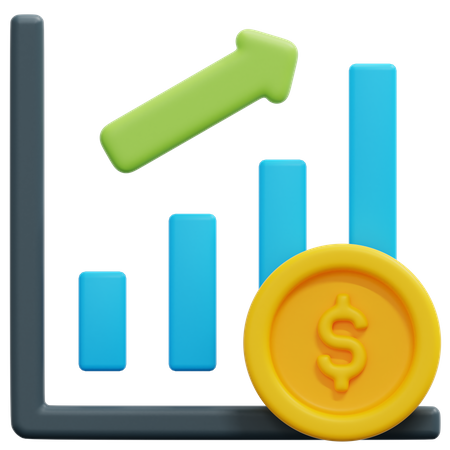 Financial Growth  3D Icon