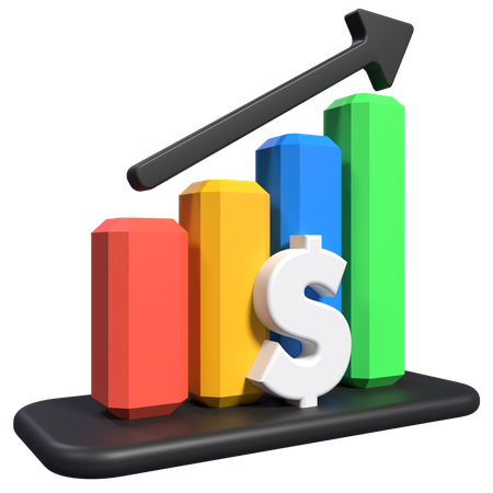 Financial Growth  3D Icon