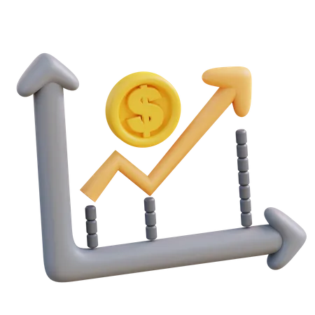 Financial Growth  3D Icon