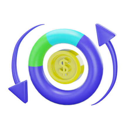 Financial Growth  3D Icon