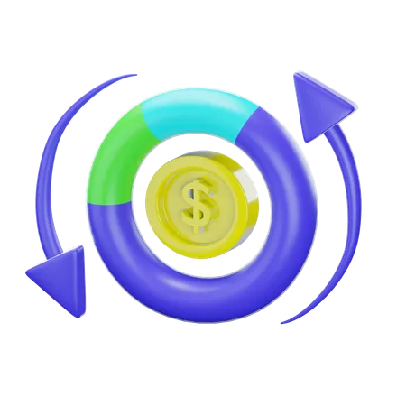 Financial Growth  3D Icon