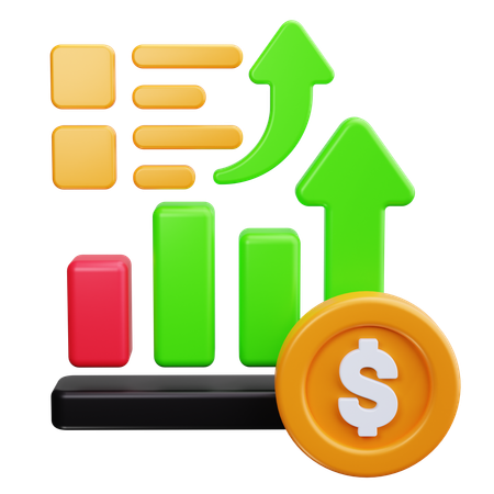 Financial Growth  3D Icon