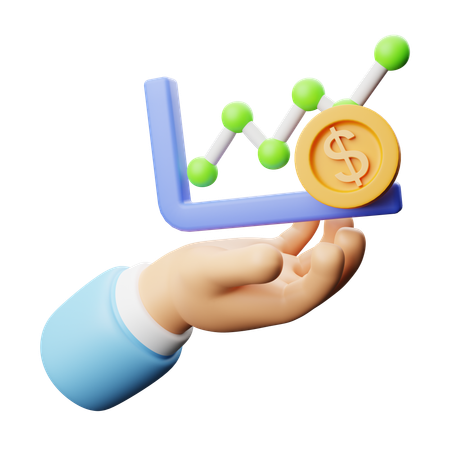 Financial Growth  3D Icon