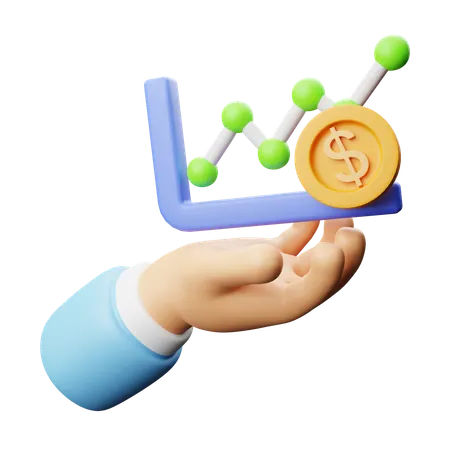 Financial Growth  3D Icon