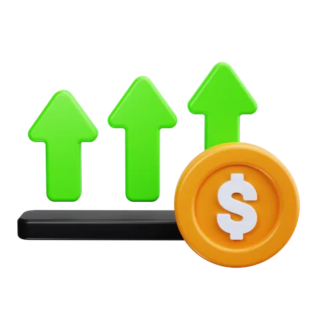 Financial Growth  3D Icon