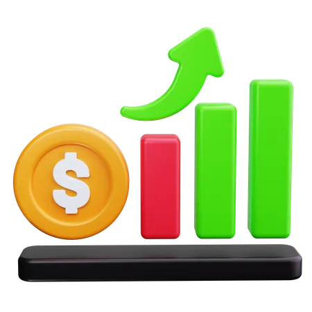 Financial Growth  3D Icon