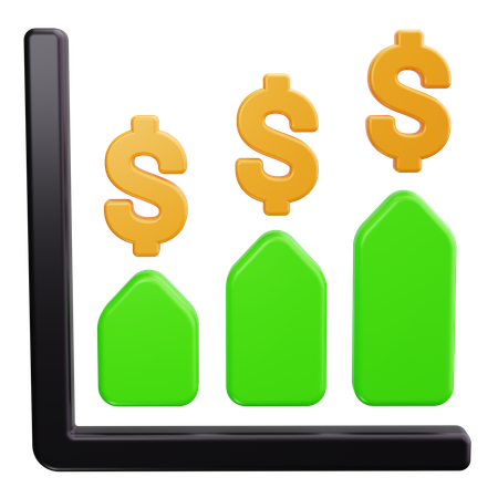 Financial Growth  3D Icon