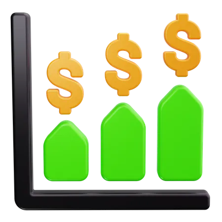 Financial Growth  3D Icon