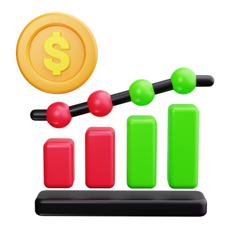 Financial Growth  3D Icon