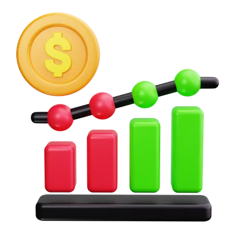 Financial Growth  3D Icon