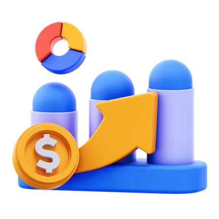 Financial Growth  3D Icon