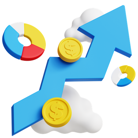 Financial Growth  3D Icon