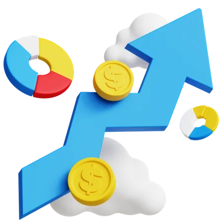 Financial Growth  3D Icon