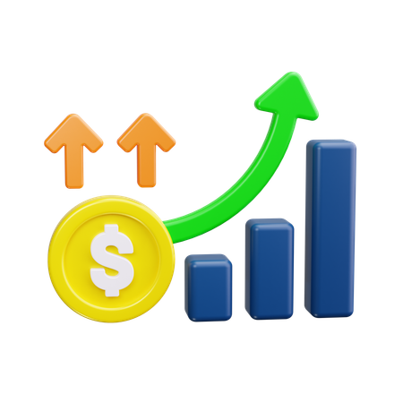 Financial Growth  3D Icon