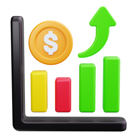 Financial Growth  3D Icon