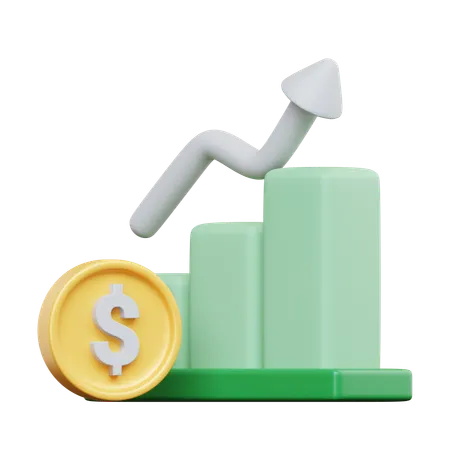 Financial Growth  3D Icon