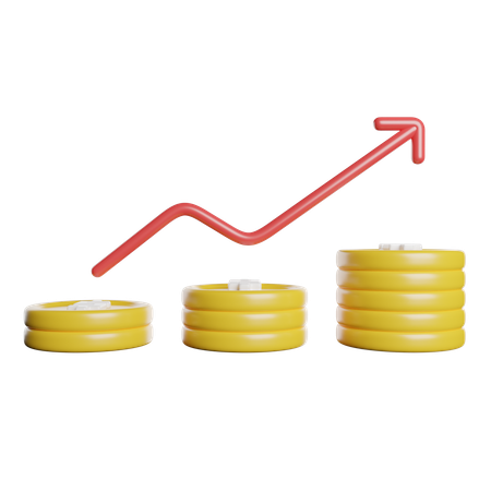 Financial Growth  3D Icon