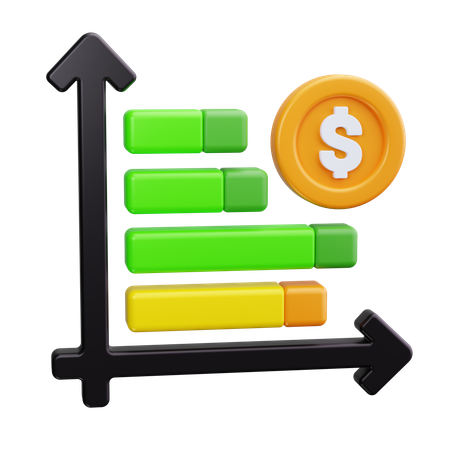 Financial Growth  3D Icon