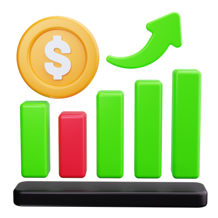 Financial Growth  3D Icon