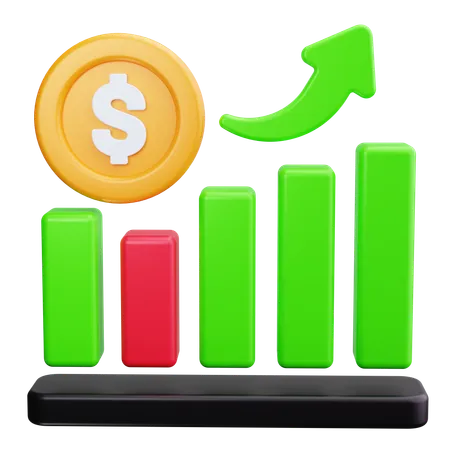 Financial Growth  3D Icon