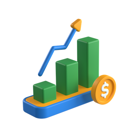 Financial Growth  3D Icon