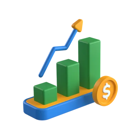 Financial Growth  3D Icon