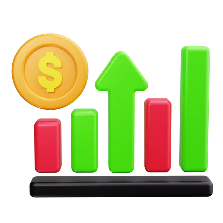 Financial Growth  3D Icon