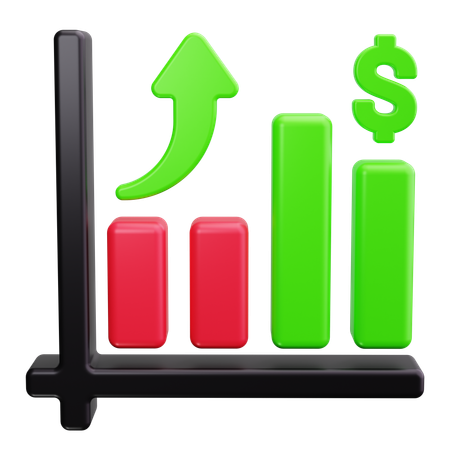 Financial Growth  3D Icon