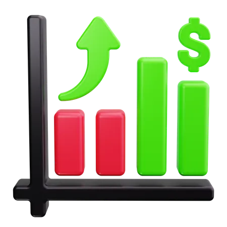 Financial Growth  3D Icon