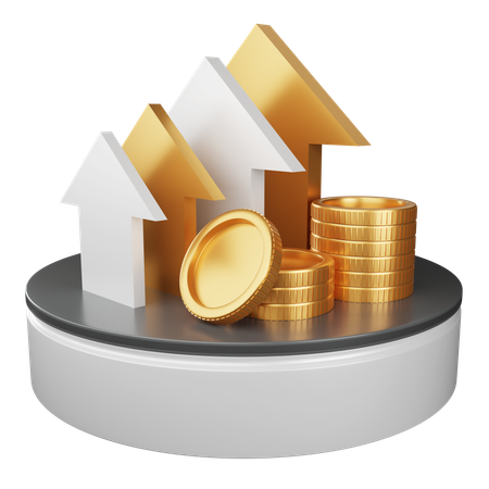 Financial Growth  3D Icon