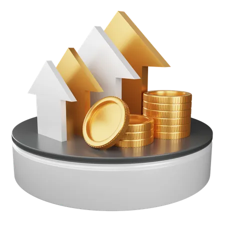 Financial Growth  3D Icon