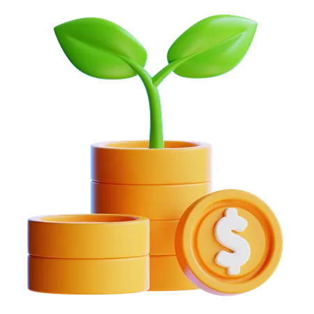 Financial Growth  3D Icon