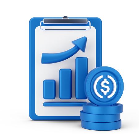 Financial growth  3D Icon