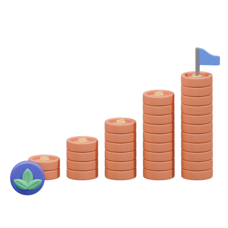 Financial Growth  3D Icon