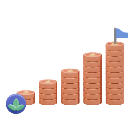 Financial Growth  3D Icon