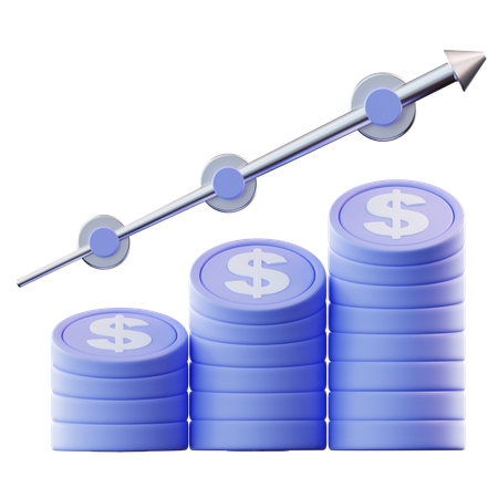 Financial Growth  3D Icon