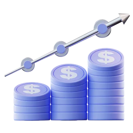 Financial Growth  3D Icon