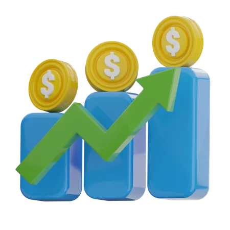 Financial Growth  3D Icon