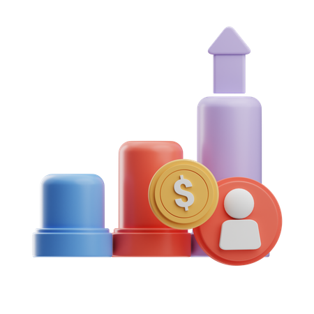 Financial Growth  3D Icon