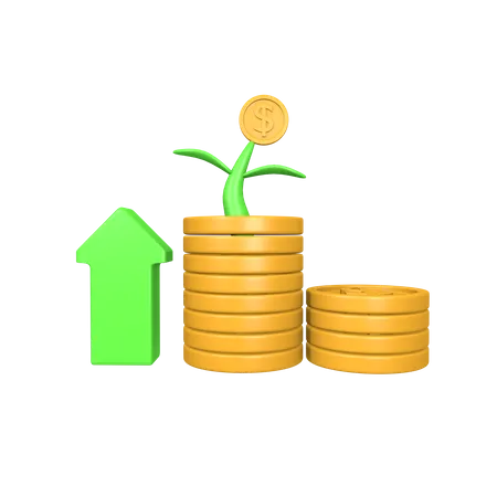 Financial Growth  3D Icon