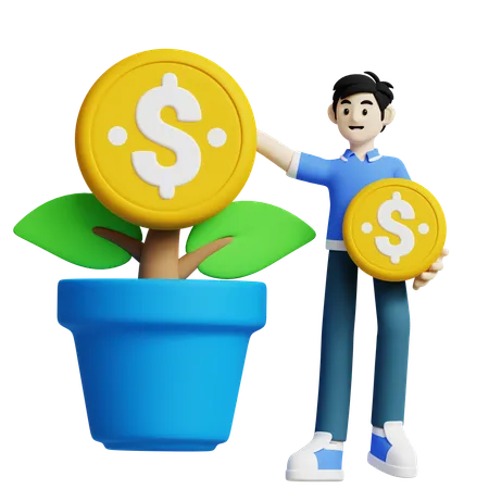 Financial Growth  3D Icon