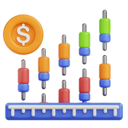 Financial Growth  3D Icon
