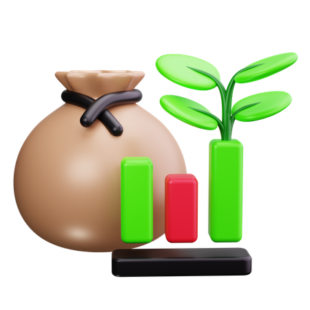 Financial Growth  3D Icon