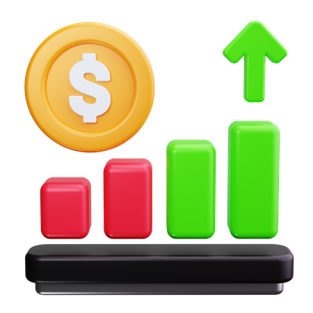 Financial Growth  3D Icon