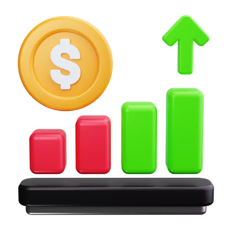 Financial Growth  3D Icon